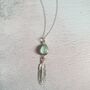 Harmony Chalcedony Feather Necklace, thumbnail 4 of 6