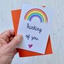 Thinking Of You Rainbow Card, thumbnail 2 of 4