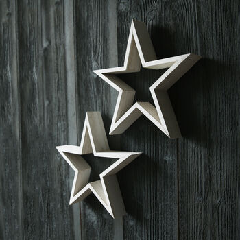 White Silhouette Star Decoration, 2 of 2