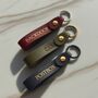 Personalised Leather Loop Keyring, thumbnail 5 of 6