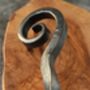 Traditional Forged Scroll Poker Blacksmith Made Fire, thumbnail 5 of 9