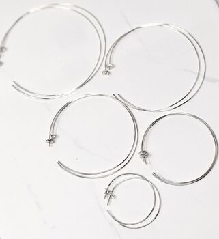 Silver Wire Hoops, 6 of 6