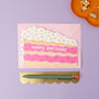 Funfetti Cake Slice Birthday Card, thumbnail 1 of 2