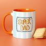 Super Dad Striped Design Mug, thumbnail 4 of 7