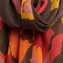 Secret Garden Mocha Wool Scarf, thumbnail 5 of 8
