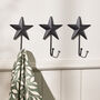 Set Of Three Star Wall Hooks, thumbnail 1 of 4