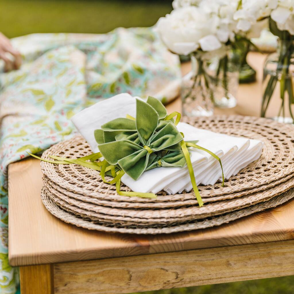 Woven Oval Seagrass Placemats Set Of Four By Truffle Tablescapes