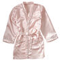 Pink Satin Embroidered Dressing Gown Seven 9yrs, thumbnail 2 of 3