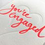'You’re Engaged' Letterpress Card, thumbnail 2 of 3