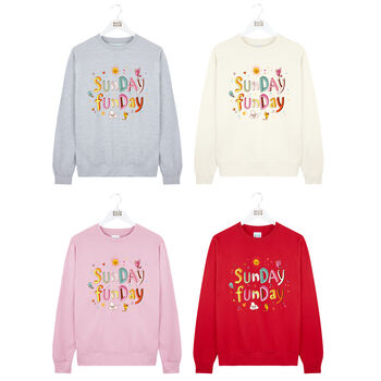 Sunday Funday Unisex Sweatshirt, 4 of 8