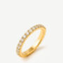 Sparkling Thin Ring With Round Stones, Gold, thumbnail 2 of 6
