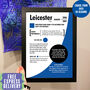 Personalised Season Print For Leicester City Fans, thumbnail 1 of 7