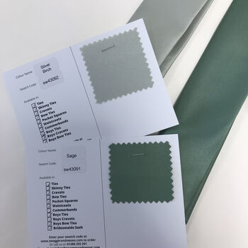 Wedding Tie Fabric Swatches, 3 of 12