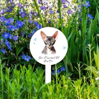 Personalised Cat Love Heart Memorial Grave Marker, 11 of 12