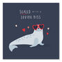 Cute Seal Valentine's Card, thumbnail 1 of 2