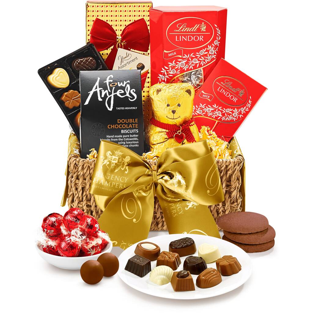 Chocolate Lover's Hamper With Lindor Truffles, 1 of 4