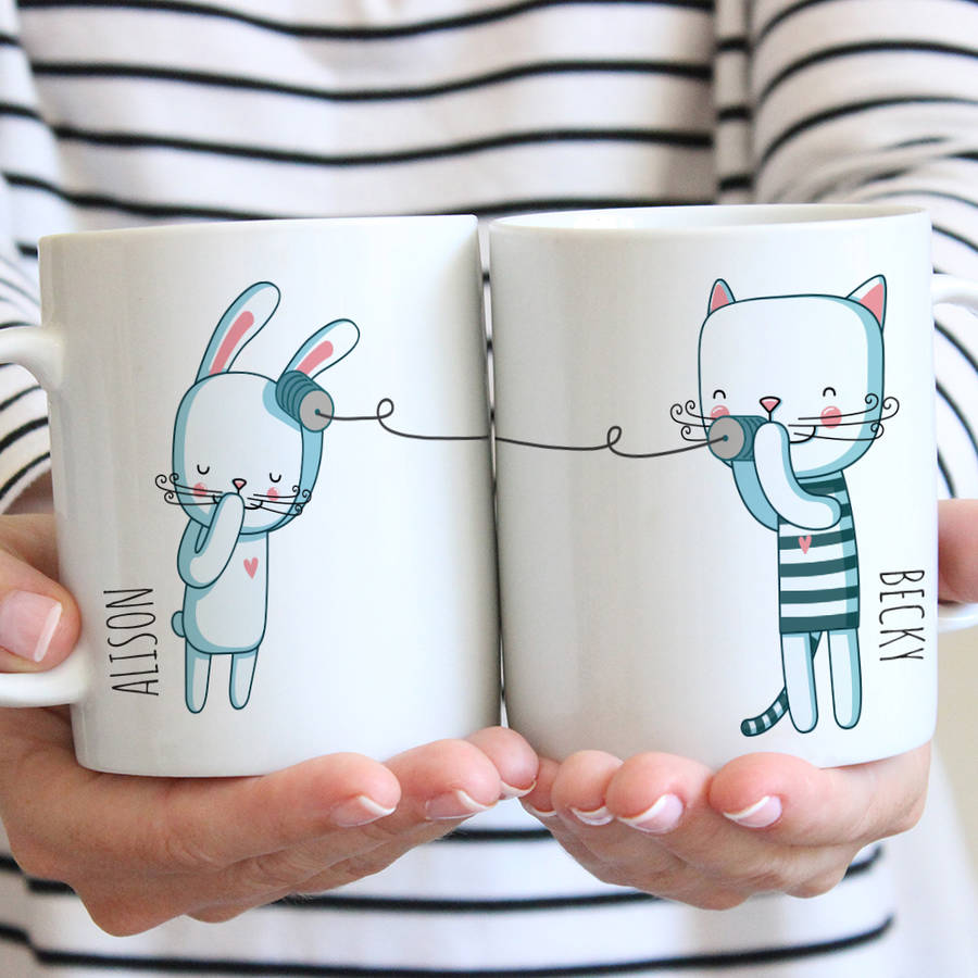 personalised best friends ceramic mugs by parkins interiors ... personalised best friends ceramic mugs by parkins interiors ...