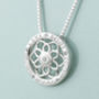 Sterling Silver Zen Flower Necklace For Inner Peace, thumbnail 5 of 12