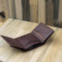 Personalised Men's Small Leather Wallet Trifold Rfid, thumbnail 9 of 11