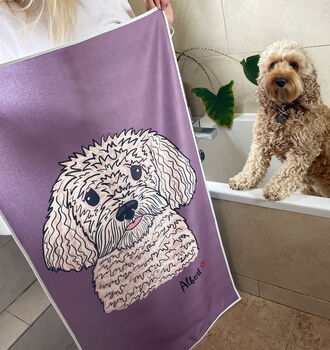 Personalised Dog Lover Pet Towel, 12 of 12