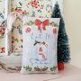 Christmas Illustration Scented Fabric Gift Pillow, thumbnail 1 of 10