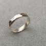 Personalised Sterling Silver Facet Ring, thumbnail 3 of 11