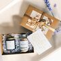Aromatherapy Birthday Gift For Her Spa Botanical Candle And Bath Salt Scented With Pure Essential Oils, thumbnail 1 of 10