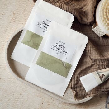 Qasil And Matcha Powder Face Mask, 2 of 2