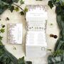 Regency Wisteria Wedding Invitation With Timeline, thumbnail 1 of 6