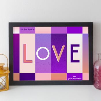 Love Print Romantic Personalised Gift Or Card, 6 of 10