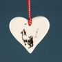 Dog Hanging Love Hearts With Classic Dog Poses, thumbnail 4 of 12
