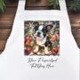 Personalised Boston Terrier In Christmas Lights, thumbnail 5 of 9