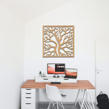 Abstract Tree Branches Wooden Art: Bold Office Decor, 6 of 9