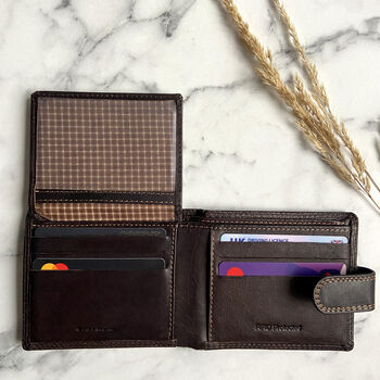 Rfid Secure Black Leather Wallet, 5 of 6