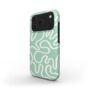 Abstract Lines In Mint Green Tough Phone Case, thumbnail 3 of 3