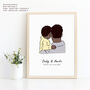 Personalised Daddy And Me Print, thumbnail 4 of 5