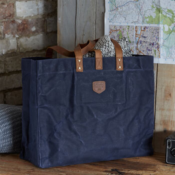 Waxed Canvas Tote Bag, 10 of 10