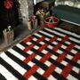 Handwoven Sheep Wool Rug Red And Black Stripes, thumbnail 6 of 12