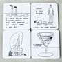 Fallen In To This Pudding David Shrigley Coaster, thumbnail 2 of 4