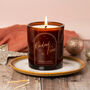 Winter Forest Scented Large Amber Glow Through Candle, thumbnail 1 of 10