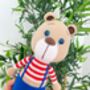 Cute Organic Handmade Teddy Bear For Babies And Kids, thumbnail 4 of 8