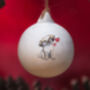 Lhasa Apso Ceramic Round Bauble, thumbnail 1 of 5
