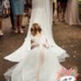 Maryanne Blush + Ivory ~ Flower Girl Dress, thumbnail 6 of 12