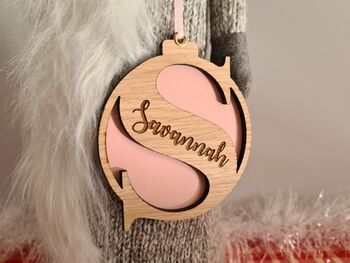Personalised Letter Bauble, 2 of 5