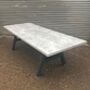 Industrial Concrete Style A Frame Dining Table 632, thumbnail 1 of 5