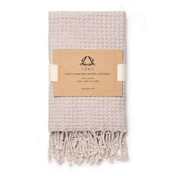 Rulo Waffle Weave Cotton Hand Towel, 4 of 9