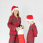 Girl's And Boy's Personalised Luxury Tartan Christmas Brushed Cotton Pyjama, thumbnail 12 of 12