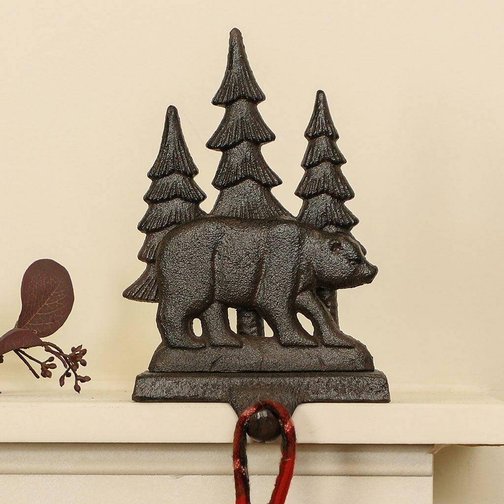 Forest Bear Christmas Stocking Holder By Dibor
