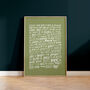 Rappers Delight, Sugarhill Gang Song Lyrics Wall Art, thumbnail 6 of 10