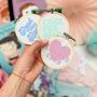 Mini Embroidery Hoop Shelf Decor For Readers, thumbnail 1 of 10